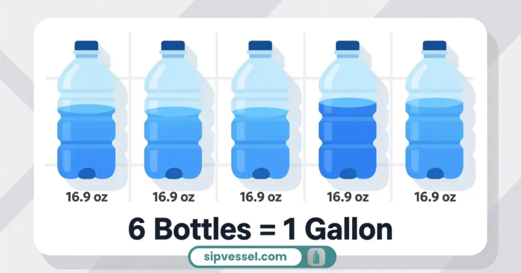 How Many 16.9 oz Water Bottles Equal a Gallon