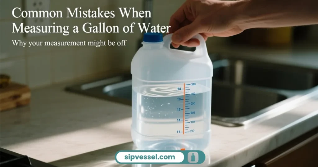 Common Mistakes When Measuring a Gallon of Water​