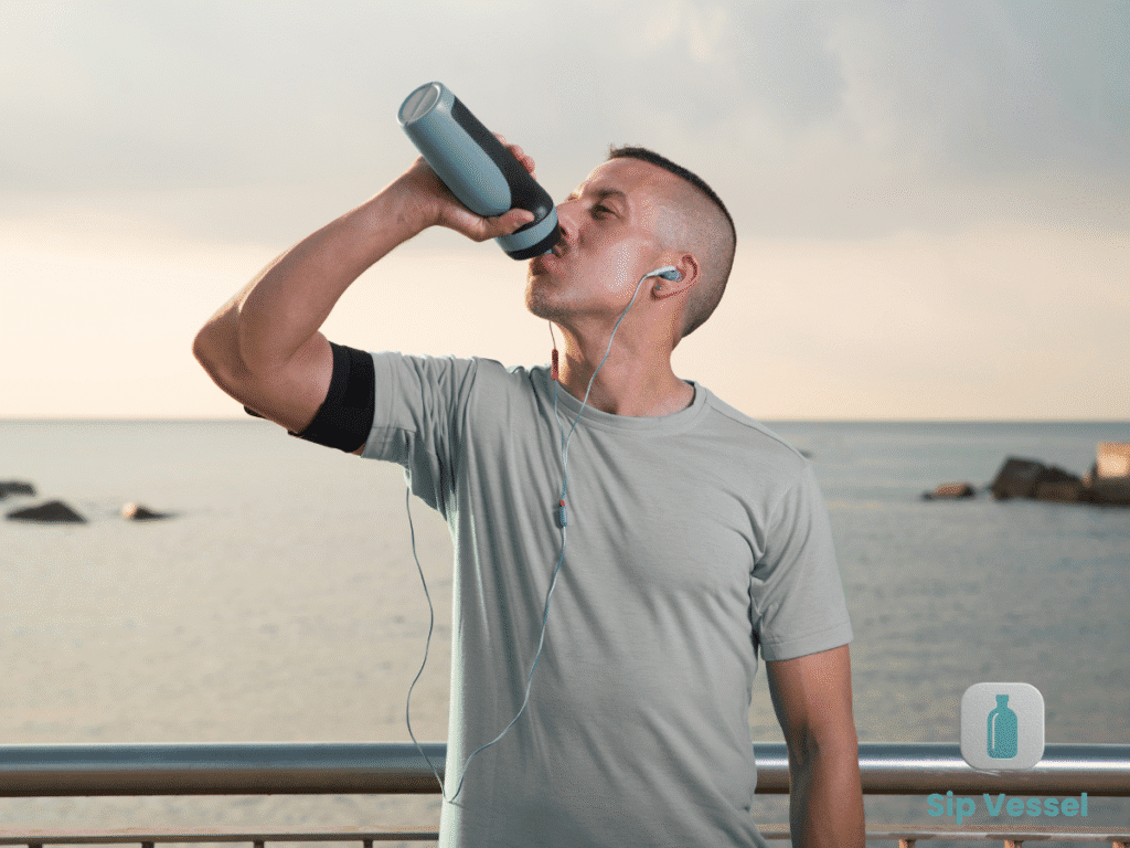 how many inches is a water bottle