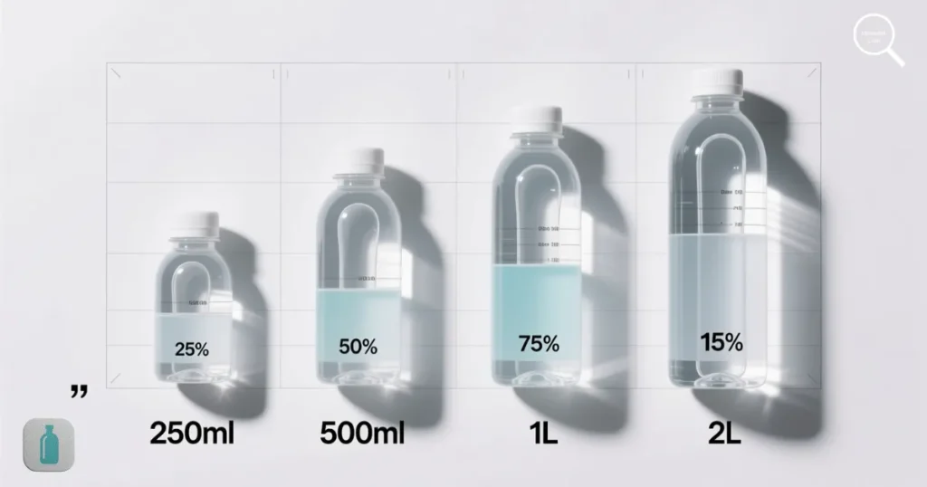 Comparing Different Bottle Sizes