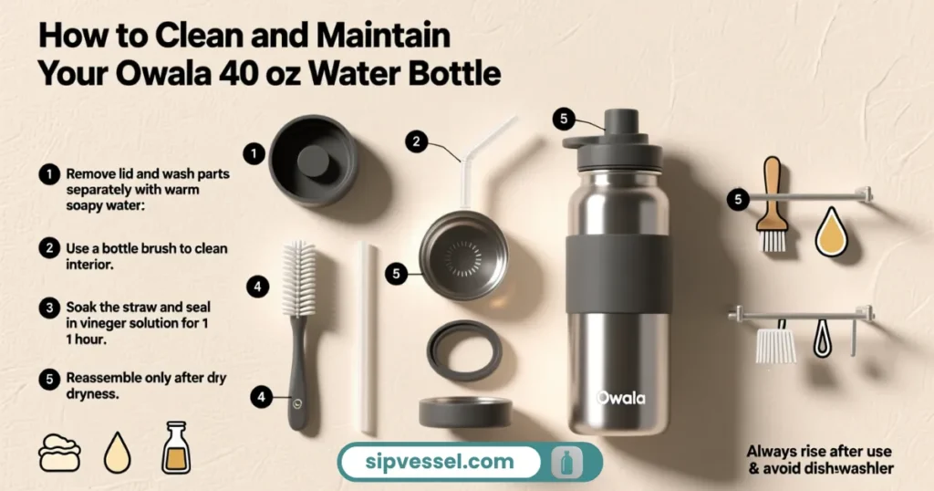 How to Clean and Maintain Your Owala 40 oz Water Bottle