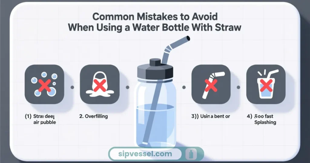 Common Mistakes to Avoid When Using a Water Bottle With Straw