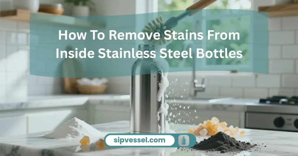 How To Clean Stainless Steel Water Bottle to remove stains inside