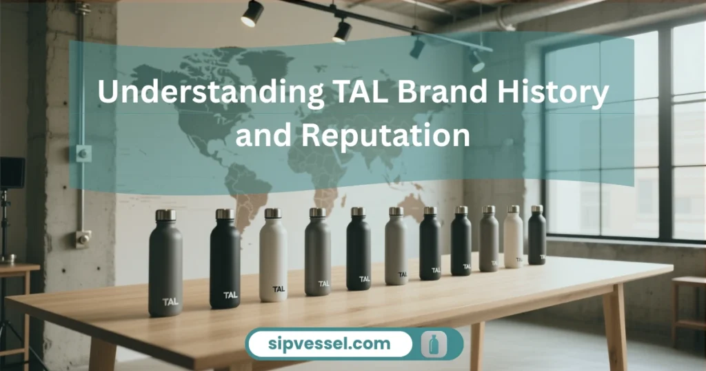 Understanding TAL Water Bottle brand history and reputation through premium stainless steel bottle design and global presence
