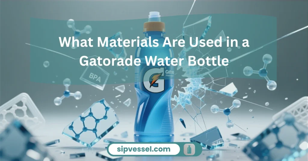 Gatorade Water Bottle with BPA-free plastic pieces showing its durable material construction
